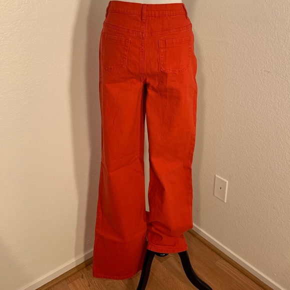 NWT Diane Gilman DG2 Red Flare Jeans - Size 8Tall - Picture 4 of 6